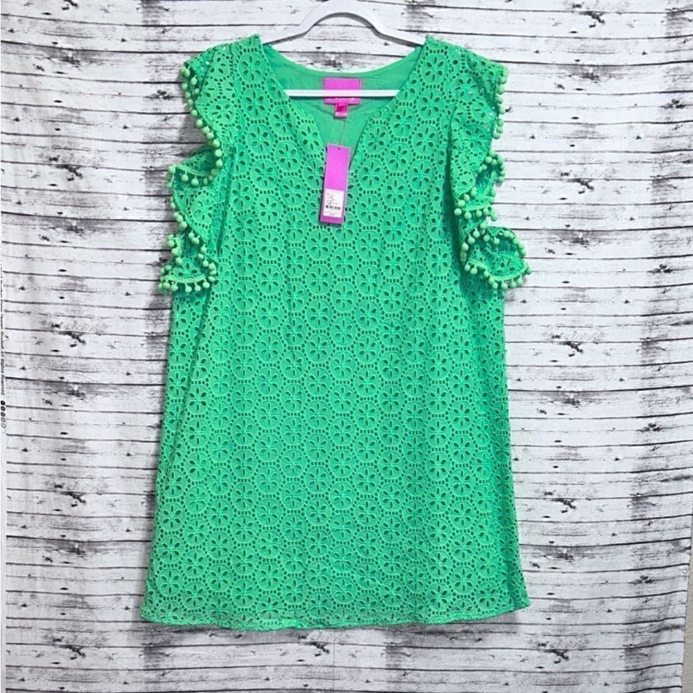 Lilly Pulitzer Astara Dress Petite Sand Dollar Eyelet